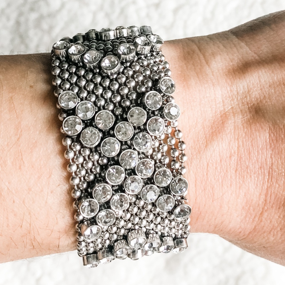 Mesh Sparkle Chevron Lia Sophia Bracelet